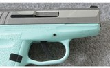 SCCY Firearms ~ CPX-2 Aqua Blue Stainless ~ 9mm Para. - 6 of 7