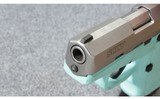 SCCY Firearms ~ CPX-2 Aqua Blue Stainless ~ 9mm Para. - 5 of 7