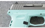 SCCY Firearms ~ CPX-2 Aqua Blue Stainless ~ 9mm Para. - 7 of 7