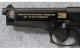Beretta ~ 92FS Enduring Freedom Navy Ed. ~ 9mm Para. - 4 of 7