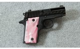 Sig Sauer ~ P238 Nitron Engraved Pink Pearl ~ .380 acp - 1 of 4