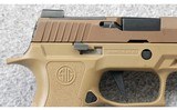 Sig Sauer ~ P320XCA-9-BXR3-COY ~ 9mm Parabellum - 7 of 7