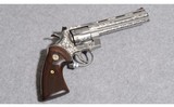 Engraved Stainless Steel Colt Python .357 Magnum - 1 of 7