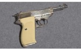 walther p38 silver plated and engraved 9mm luger