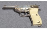 Walther P38 Silver Plated and Engraved 9mm Luger - 2 of 4