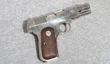 Colt Automatic Pistol, 32 Auto, 3 3/4 Inch Barrel, 1 1/2 lbs.