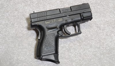 Springfield XD-9 Sub Compact Pistol, 9mm Luger, 3 Inch Barrel, 1 3/4 lbs.