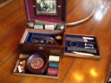 Antique gambling kit with Colt 1849 pocket pistol and accessories - 6 of 10