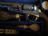 Antique gambling kit with Colt 1849 pocket pistol and accessories - 4 of 10