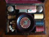 Antique gambling kit with Colt 1849 pocket pistol and accessories - 2 of 10