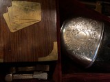 Antique traveler's casino case with roulette, poker, with engraved Whitneyville Armory .22 - 12 of 15