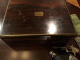 Antique traveler's casino case with roulette, poker, with engraved Whitneyville Armory .22 - 10 of 15