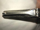 Engraved Nickel Remington Derringer with wood grips - 4 of 7