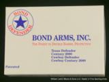 BOND ARMS	Texas defender	Derringer	.45 LC / .410 2 1/2\