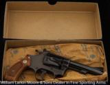 SMITH & WESSON Model 34-1 (.22 Kit gun) 4" blue boxed mfg in 1976 - 4 of 7