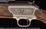 BLASER R93 Luxus .270 win Relief game scene engraved Fancy wood AS NEW - 1 of 7