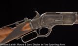 WINCHESTER 1873 Rifle .44wcf 26" Heavy octagon barrel, figured checkered wood, Verneer tang sight - 1 of 7
