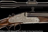 FW HEYM Best Quality Sidelock Drilling 12ga/.30-06 3-10x scope in claw mounts Exhibition wood Game scene engraved - 4 of 6