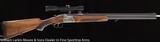 MERKEL 201E Two barrel shotgun & Combination gun 16ga o/u & 16ga/7x65r Hesolt 4x scope in claw mounts on combo cased exc Mfg1958 - 3 of 11