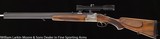 MERKEL 201E Two barrel shotgun & Combination gun 16ga o/u & 16ga/7x65r Hesolt 4x scope in claw mounts on combo cased exc Mfg1958 - 4 of 11