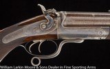 EM REILLY Back Action Hammer Underlever Express 4 bore rifle Cased Mfg 1876 Museum quality condition - 6 of 8