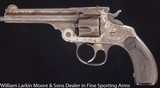 SMITH & WESSON .32 Double Action 4th model 3 1/2" Nickel NOT SAFE TO SHOOT, Decorator item or parts gun only Mfg 1890 - 2 of 4