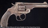 SMITH & WESSON .32 Double Action 4th model 3 1/2" Nickel NOT SAFE TO SHOOT, Decorator item or parts gun only Mfg 1890 - 1 of 4