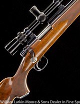 REMINGTON / AL BIESEN Custom 40x Varmint rifle, .22-250, Leupold 6.5x20 scope, 2oz trigger, EXC