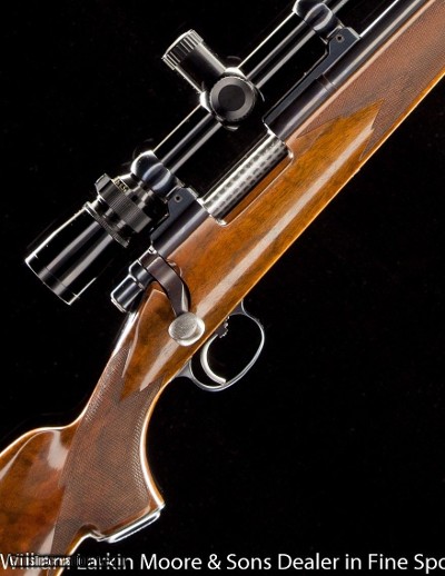 REMINGTON / AL BIESEN Custom 40x Varmint rifle, .22-250, Leupold 6.5x20 scope, 2oz trigger, EXC