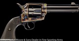 USFA SAA Frontier Six Shooter Convertable .44-40 & .44 Spl, 4 3/4" , Case colors by Turnbull, Tuned by Bob James, Special order gun, AS NEW IN BO - 1 of 6