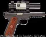 RUGER 22/45 Mark II with optic Threaded barrel AS NEW IN BOX - 1 of 5
