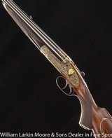 JOSEPH LANG & SON Exhibition Quality Sidelock Ejector Express .470 NE With fabulous gold line engraving Mfg 1920 for the Maharanee Holkar of Indore - 11 of 11