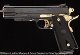TUARUS PT 1911 AR .38 Super Gold trim, Full features, ABS case - 2 of 5