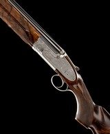F.LLI PIOTTI Boss Type O/U Pigeon gun Best Turkish wood, Ribbons & Flowers engraving Maker's leather case with overcase - 10 of 10