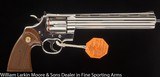 COLT Python .357 mag, Nickel, 8" , Mfg 1981, As New in Box - 1 of 4