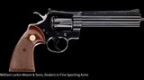 COLT Python .357 mag, 6", Blue, Checkered walnut grips, Mfg 1979, Original box, AS NEW - 1 of 3
