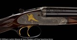JAMES PURDEY & SONS Best SLE SxS Two barrel set 12ga 2 3/4 1 1/4 26" IC&IC, 30" 2 3/4 1 1/4 M&IM, Extra finish engraving with gold birds by - 5 of 9