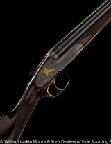 JAMES PURDEY & SONS Best SLE SxS Two barrel set 12ga 2 3/4 1 1/4 26" IC&IC, 30" 2 3/4 1 1/4 M&IM, Extra finish engraving with gold birds by