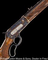 WINCHESTER 1886 .50 Express Deluxe Tribute, 30" .50-110, Tapered oct bbl, Scene engraving by Quigley, Extra fancy wood - 1 of 8