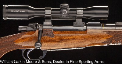 DOWTIN SPORTING ARMS DELUXE DOUBLE SQUARE BRIDGE MAGAZINE RIFLE .375 H&H