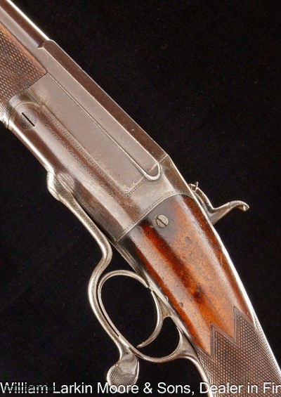 CHARLES LANCASTER HAMMER JONES UNDER LEVER SINGLE SHOT 10 GA. SHOTGUN