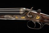 FRANCOTTE HAMMER 12 GA. W/ GAME SCENES IN GOLD - 2 of 6