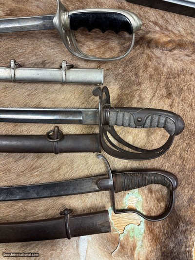 LOT OF FOUR (4) CILVIL WAR ERA SWORDS
