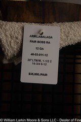 PEDRO ARRIZABALAGA MATCHED PAIR BOSS MODEL ROUND ACTION GAME GUNS, 12 GA, 30