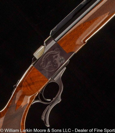 RUGER NO. 1A .416 RIGBY ENGRAVED BY HEIDI ROOS