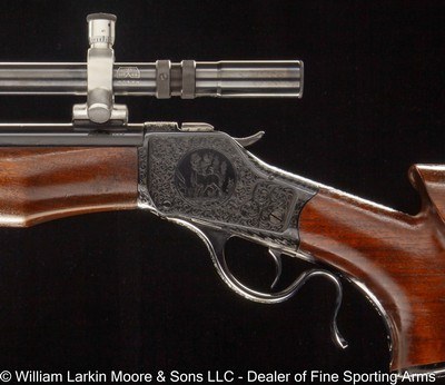 WINCHESTER 1885 CUSTOM RIFLE BY SUKALLE .219 DONALDSON WASP, UNERTIL SCOPE, PRE-1898 ANTIQUE - Image 2 of 8