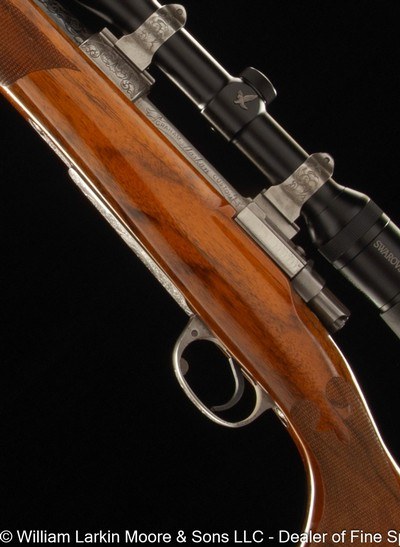 GRAHAM CUSTOM ALASKAN, (FN CUSTOM SPORTING RIFLE) .375 H&H, SWAROVSKI HABICHT 3-10X42 SCOPE IN QD RINGS, ENGRAVED, PRETTY WOOD - Image 1 of 8