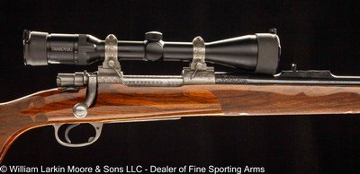 GRAHAM CUSTOM ALASKAN, (FN CUSTOM SPORTING RIFLE) .375 H&H, SWAROVSKI HABICHT 3-10X42 SCOPE IN QD RINGS, ENGRAVED, PRETTY WOOD - Image 2 of 8
