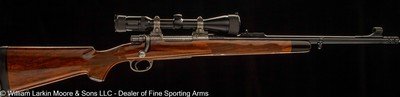 GRAHAM CUSTOM ALASKAN, (FN CUSTOM SPORTING RIFLE) .375 H&H, SWAROVSKI HABICHT 3-10X42 SCOPE IN QD RINGS, ENGRAVED, PRETTY WOOD - Image 4 of 8