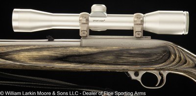 RUGER MODEL 10/22 STAINLESS LAMINATE BUSHNELL SPORTVIEW 4X SCOPE - Image 2 of 6